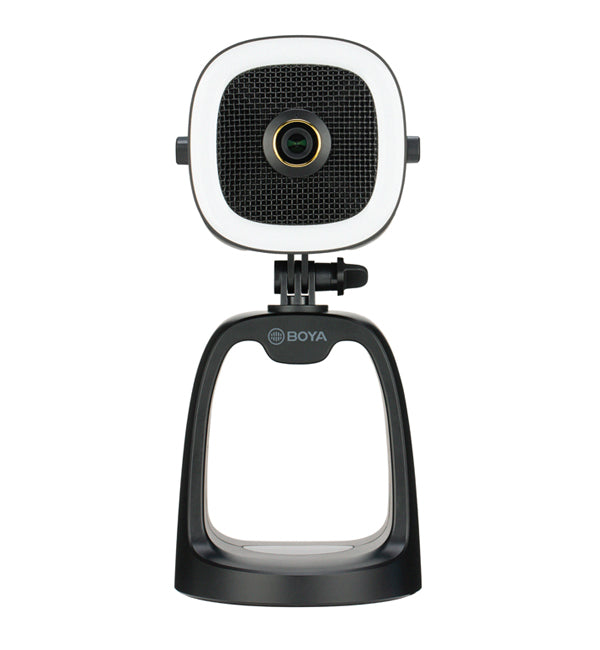 BOYA BY-CM6A All-in-One Full HD 1080p USB Webcam with Mic and LED Ring Light BOYA BY-CM6A All-in-One Full HD 1080p USB Webcam with Mic and LED Ring Light